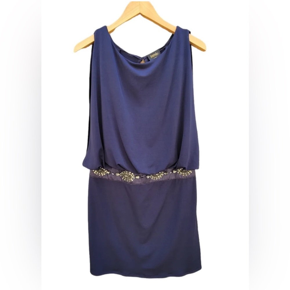NWT Laundry by Shelli Segal Midnight Blue Dress Size 4